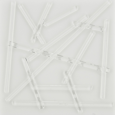 Clear Noodles, Uroboros 96 COE - 17 in. Lengths *Packed in 5 oz. Tubes  -  About 25 Noodles Per Pack