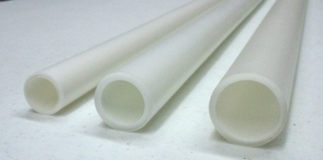 White Asian Glass Tubing