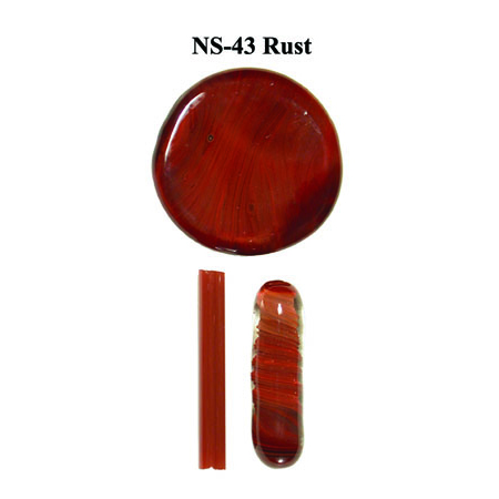 Rust Glass Rod & Glass Frit (NS-43)